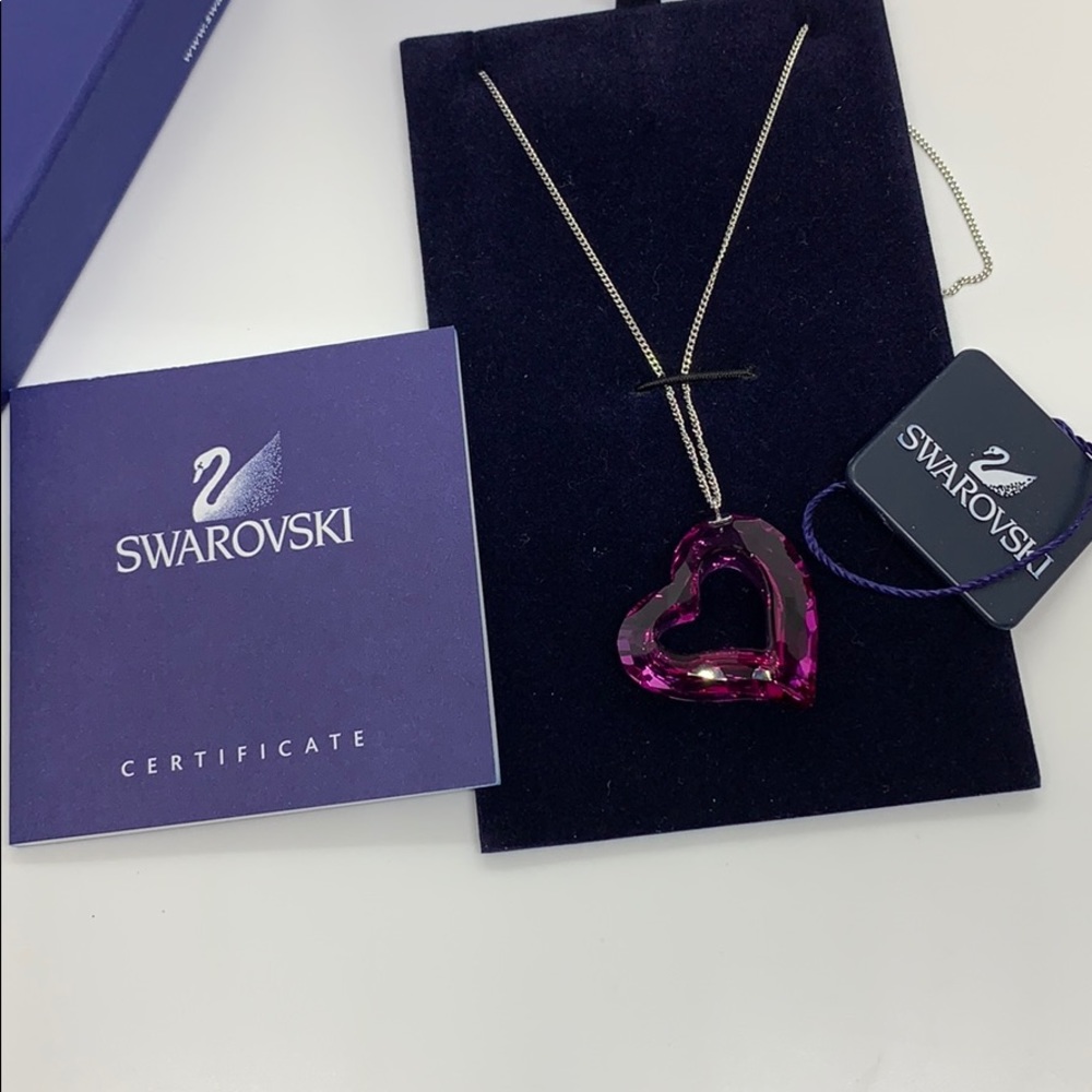 Swarovski Large Bling Pink Heart Jewel Pendant